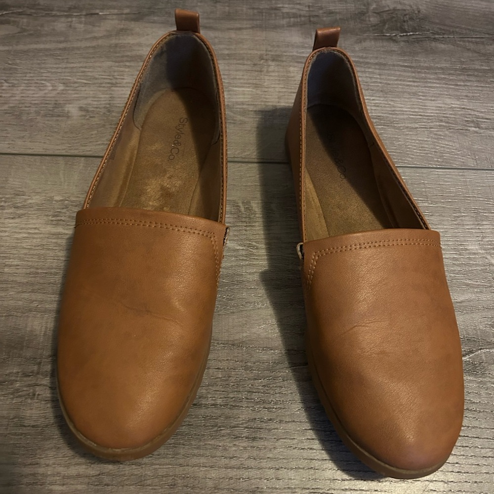 Style & Co. Tan Loafers